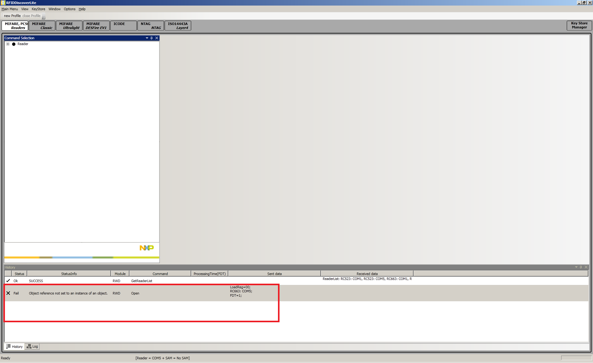 How to use RFID Discover lite for CLRC663 communication through UART